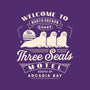 Three Seals Motel Emblem-Unisex-Crew Neck-Sweatshirt-LAGELANTEE