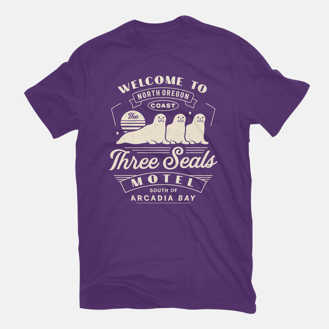 Three Seals Motel Emblem-Womens-Fitted-Tee-LAGELANTEE