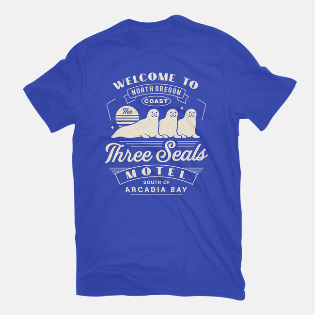 Three Seals Motel Emblem-Mens-Heavyweight-Tee-LAGELANTEE