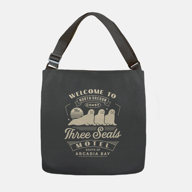 Three Seals Motel Emblem-None-Adjustable Tote-Bag-LAGELANTEE