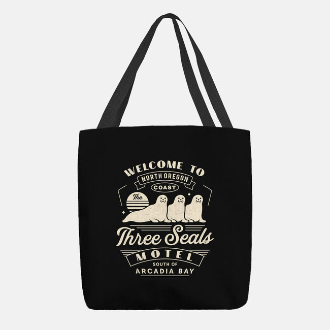 Three Seals Motel Emblem-None-Basic Tote-Bag-LAGELANTEE