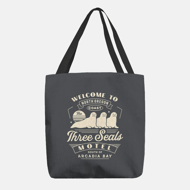 Three Seals Motel Emblem-None-Basic Tote-Bag-LAGELANTEE