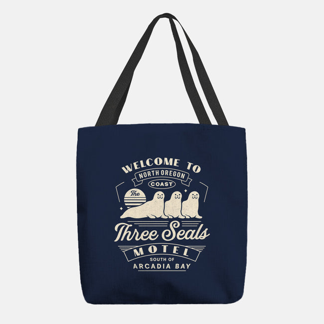 Three Seals Motel Emblem-None-Basic Tote-Bag-LAGELANTEE
