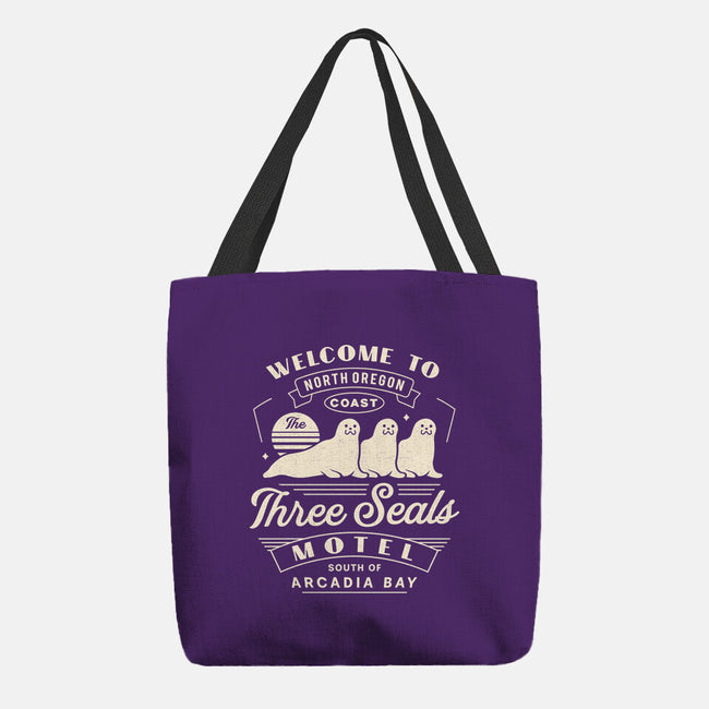Three Seals Motel Emblem-None-Basic Tote-Bag-LAGELANTEE