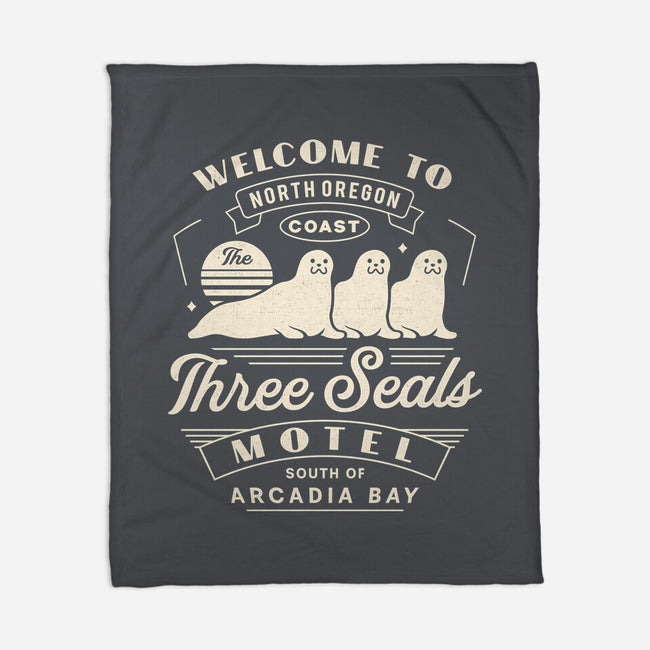 Three Seals Motel Emblem-None-Fleece-Blanket-LAGELANTEE
