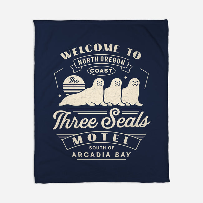 Three Seals Motel Emblem-None-Fleece-Blanket-LAGELANTEE