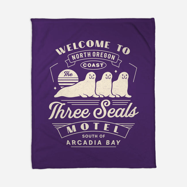 Three Seals Motel Emblem-None-Fleece-Blanket-LAGELANTEE