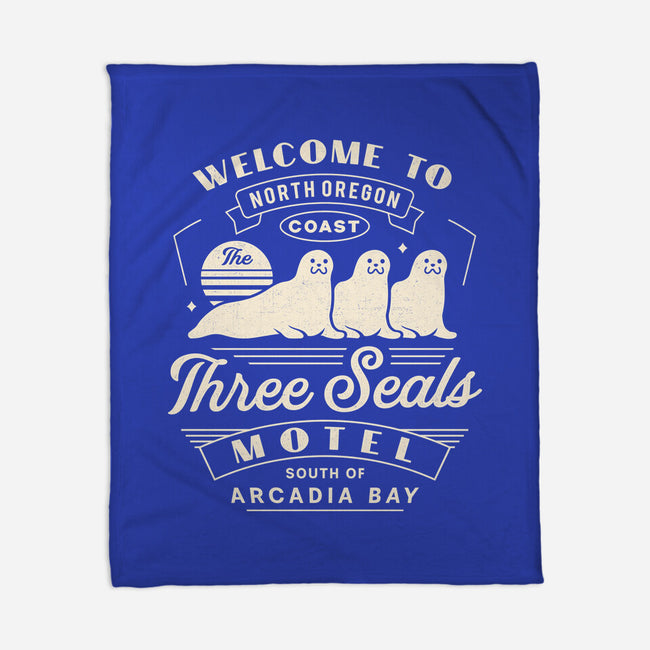Three Seals Motel Emblem-None-Fleece-Blanket-LAGELANTEE