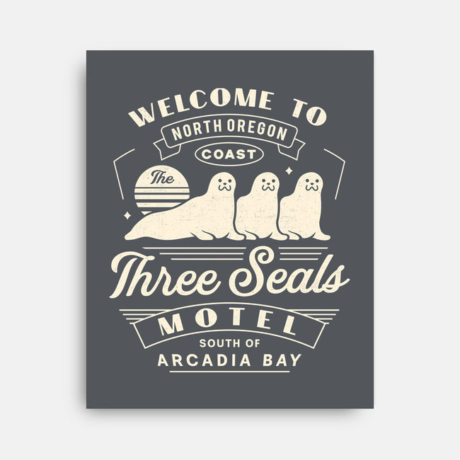 Three Seals Motel Emblem-None-Stretched-Canvas-LAGELANTEE