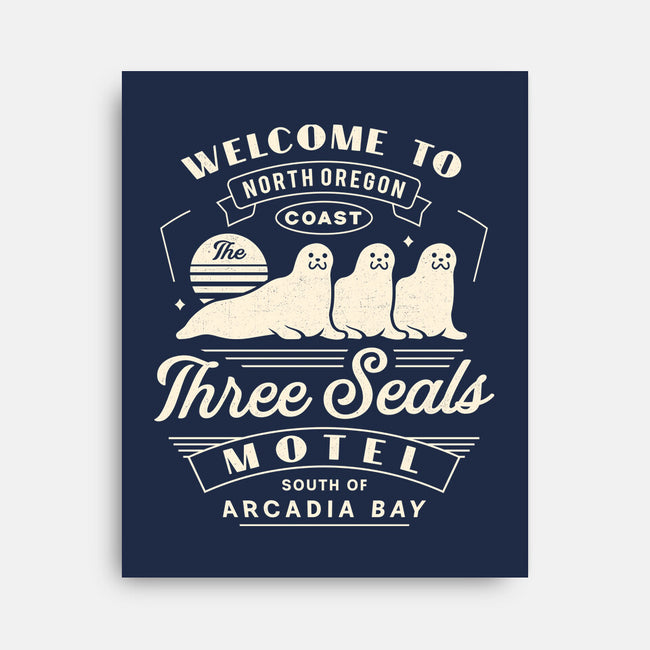 Three Seals Motel Emblem-None-Stretched-Canvas-LAGELANTEE