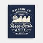 Three Seals Motel Emblem-None-Stretched-Canvas-LAGELANTEE