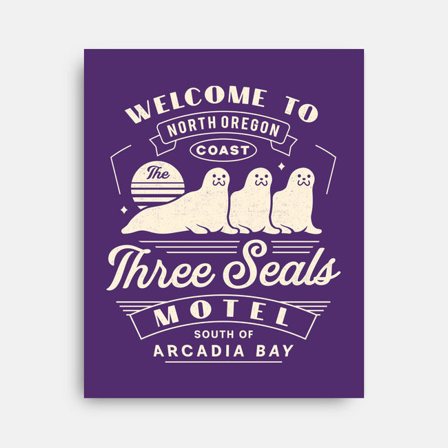 Three Seals Motel Emblem-None-Stretched-Canvas-LAGELANTEE