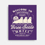 Three Seals Motel Emblem-None-Stretched-Canvas-LAGELANTEE