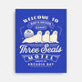 Three Seals Motel Emblem-None-Stretched-Canvas-LAGELANTEE