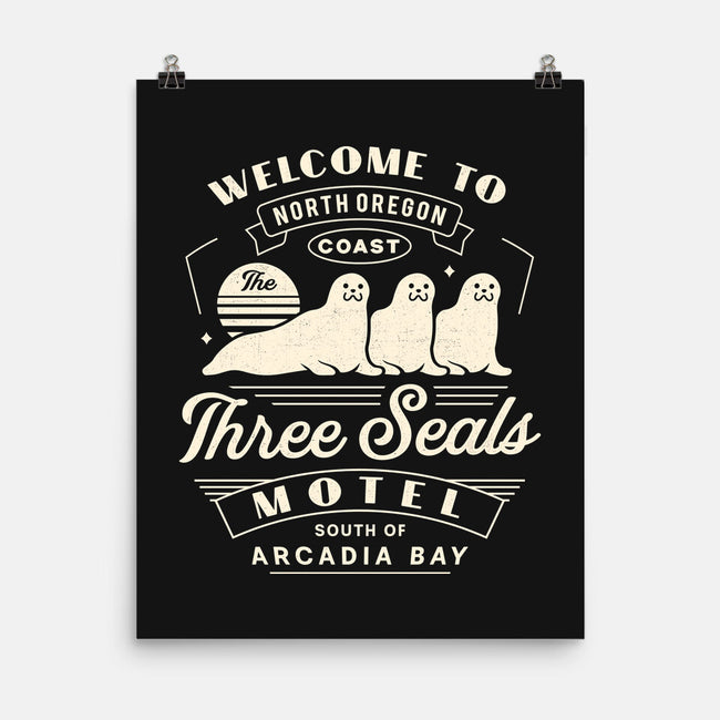 Three Seals Motel Emblem-None-Matte-Poster-LAGELANTEE