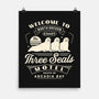 Three Seals Motel Emblem-None-Matte-Poster-LAGELANTEE