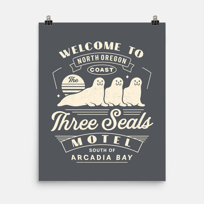 Three Seals Motel Emblem-None-Matte-Poster-LAGELANTEE