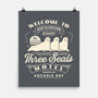 Three Seals Motel Emblem-None-Matte-Poster-LAGELANTEE