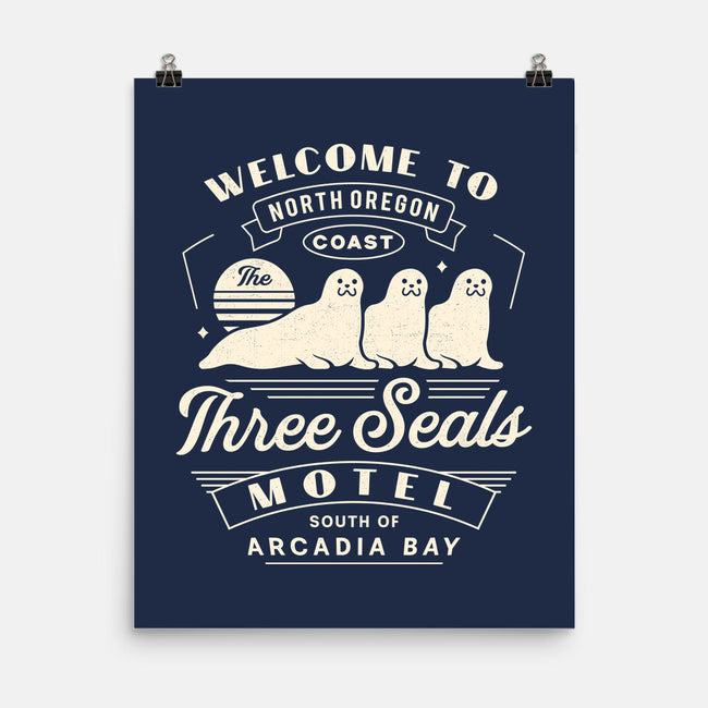 Three Seals Motel Emblem-None-Matte-Poster-LAGELANTEE