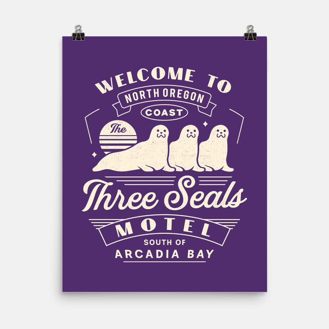 Three Seals Motel Emblem-None-Matte-Poster-LAGELANTEE