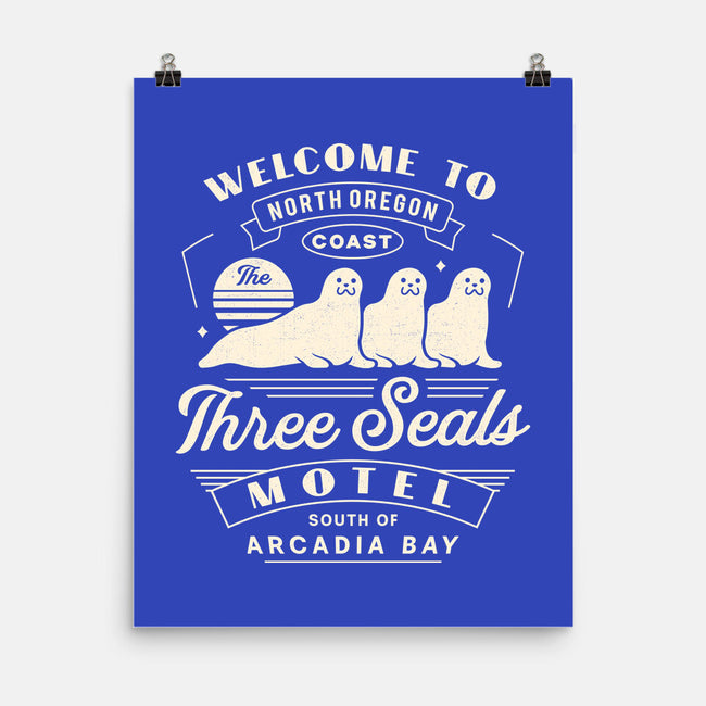 Three Seals Motel Emblem-None-Matte-Poster-LAGELANTEE
