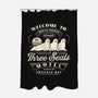 Three Seals Motel Emblem-None-Polyester-Shower Curtain-LAGELANTEE