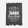 Three Seals Motel Emblem-None-Polyester-Shower Curtain-LAGELANTEE
