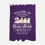 Three Seals Motel Emblem-None-Polyester-Shower Curtain-LAGELANTEE