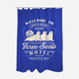 Three Seals Motel Emblem-None-Polyester-Shower Curtain-LAGELANTEE