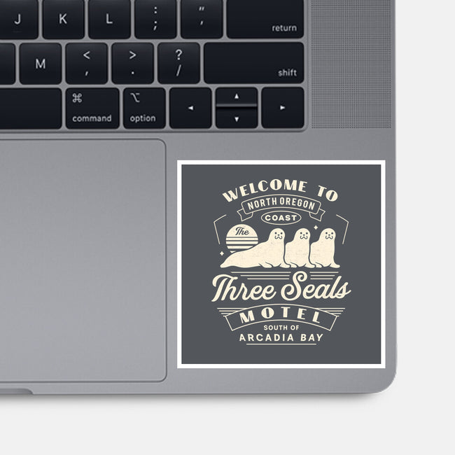 Three Seals Motel Emblem-None-Glossy-Sticker-LAGELANTEE