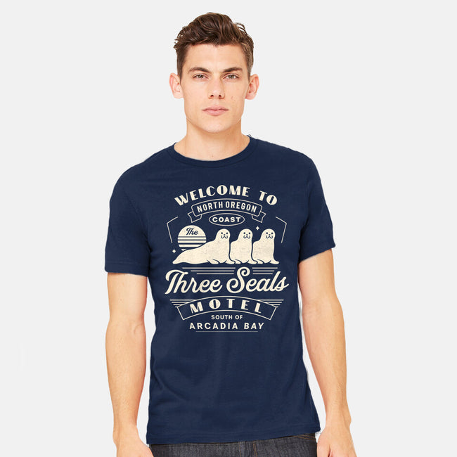 Three Seals Motel Emblem-Mens-Heavyweight-Tee-LAGELANTEE