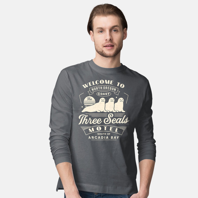 Three Seals Motel Emblem-Mens-Long Sleeved-Tee-LAGELANTEE