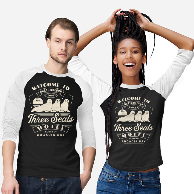 Three Seals Motel Emblem-Unisex-Baseball-Tee-LAGELANTEE