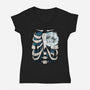 Heart Of The Forest-Womens-V-Neck-Tee-JanGrackleArt