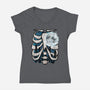 Heart Of The Forest-Womens-V-Neck-Tee-JanGrackleArt