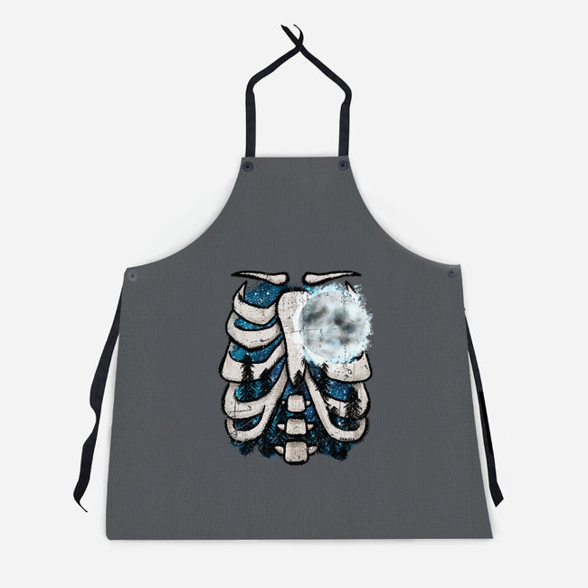 Heart Of The Forest-Unisex-Kitchen-Apron-JanGrackleArt
