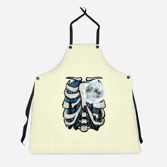 Heart Of The Forest-Unisex-Kitchen-Apron-JanGrackleArt