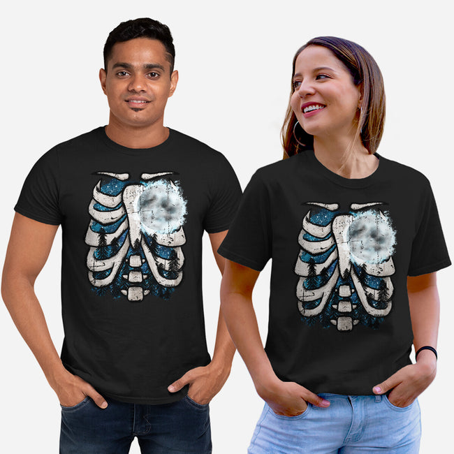Heart Of The Forest-Unisex-Basic-Tee-JanGrackleArt