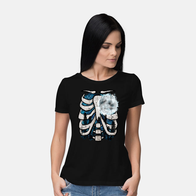 Heart Of The Forest-Womens-Basic-Tee-JanGrackleArt