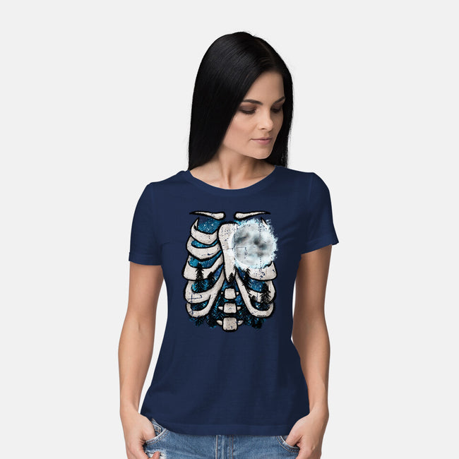 Heart Of The Forest-Womens-Basic-Tee-JanGrackleArt