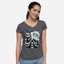 Heart Of The Forest-Womens-V-Neck-Tee-JanGrackleArt