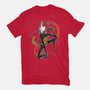 Musical Cartographer-Womens-Fitted-Tee-JanGrackleArt