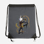 Musical Cartographer-None-Drawstring-Bag-JanGrackleArt