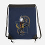 Musical Cartographer-None-Drawstring-Bag-JanGrackleArt