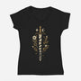 The Broken Sword-Womens-V-Neck-Tee-ricolaa