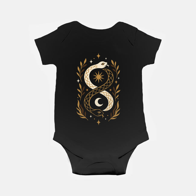 Gold Ouroboros-Baby-Basic-Onesie-ricolaa
