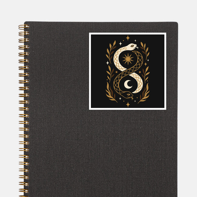 Gold Ouroboros-None-Glossy-Sticker-ricolaa