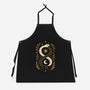 Gold Ouroboros-Unisex-Kitchen-Apron-ricolaa