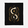 Gold Ouroboros-None-Fleece-Blanket-ricolaa