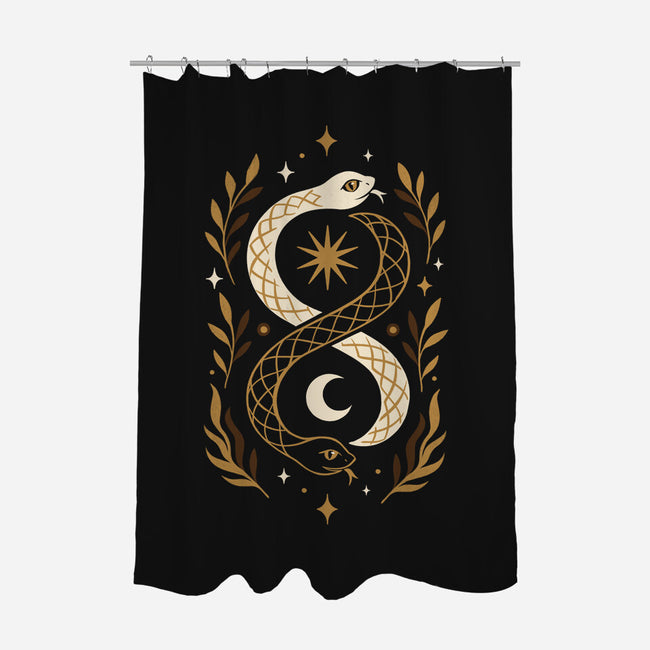 Gold Ouroboros-None-Polyester-Shower Curtain-ricolaa